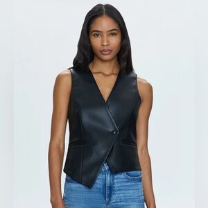 Pistola Faux Leather Vest NWT